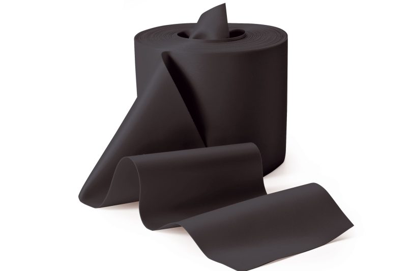 UNIBAND Träningsband, Svart 10cm x 50 m