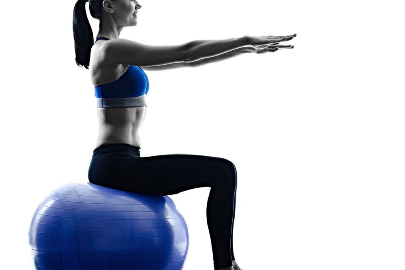 Fitness träningsboll (Antiburst och Long-Life) - 53 cm