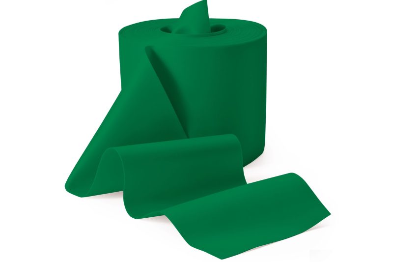 UNIBAND Träningsband, Grön 10cm x 50 m